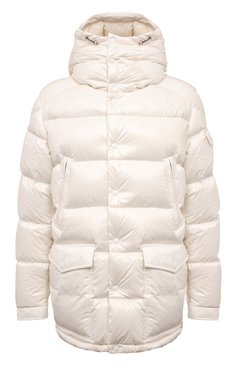 Мужская пуховик chiablese MONCLER белого цвета, арт. 1C000-06-5963V | Фото 1 (Драгоценные камни: Проставлено; Длина (верхняя одежда): До середины бедра; Рукава: Длинные; Материал подклада: Синтетический материал; Материал сплава: Проставлено; Материал внешний: Синтетический материал; Материал утеплителя: Пух и перо; Стили: Кэжуэл; Мужское Кросс-КТ: пуховик-короткий)