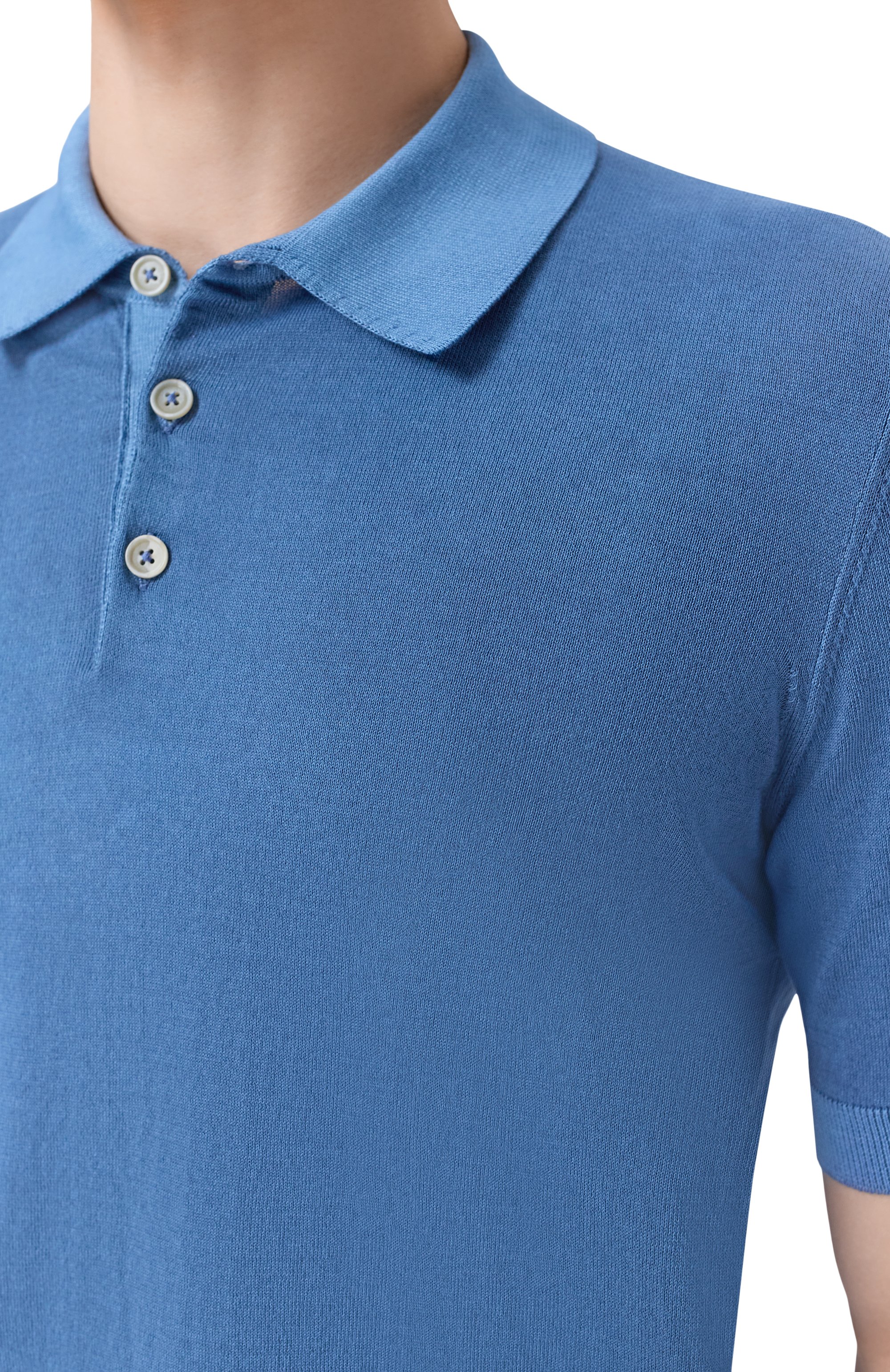 Хлопковое поло ANDREA CAMPAGNA, арт. M5426-8052, фото 5