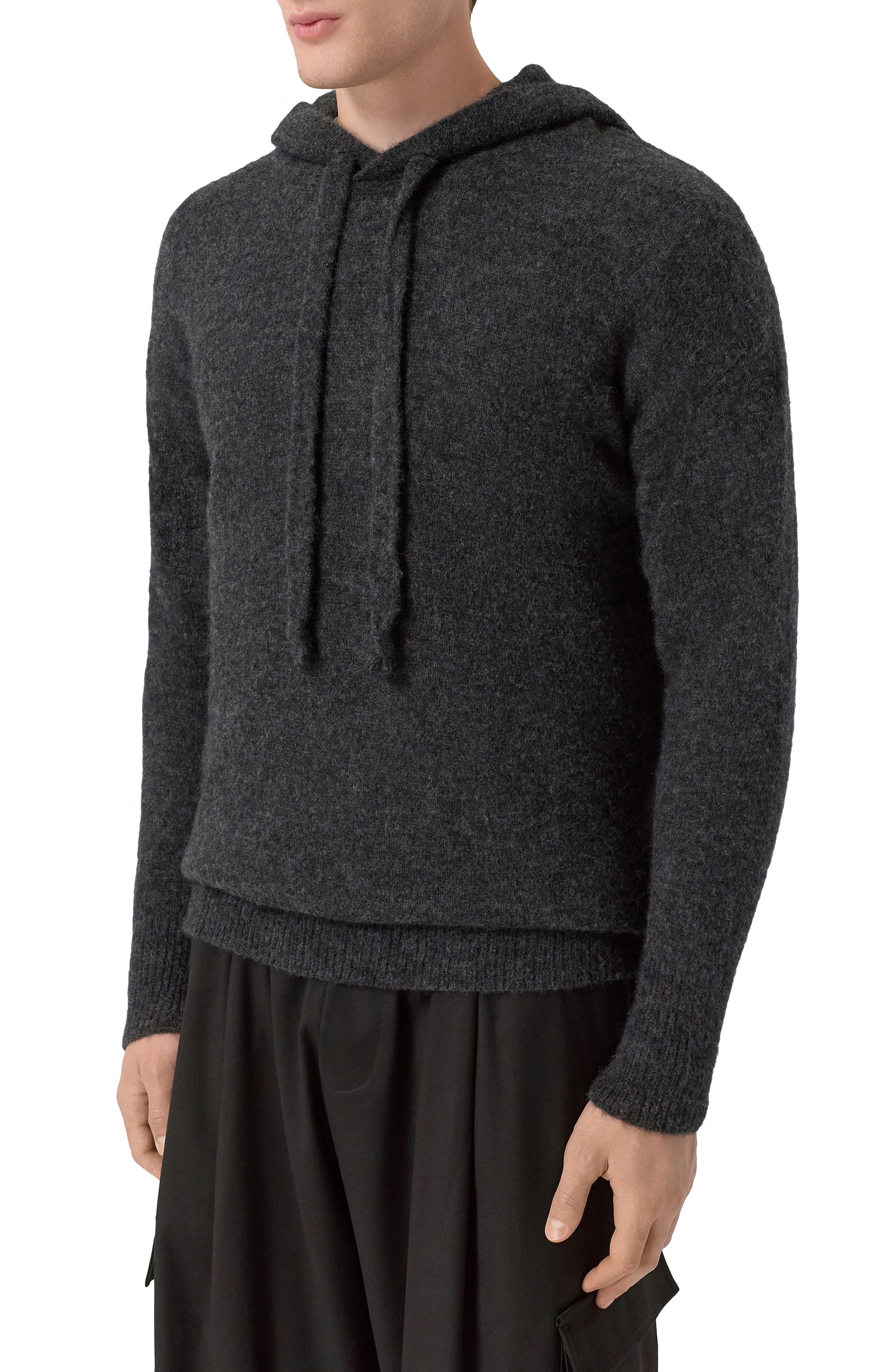 Шерстяное худи GIORGIO BRATO темно-серого цвета по цене 61650 руб., арт. MGU26F504WTM, фото 3 Шерстяное худи GIORGIO BRATO, арт. MGU26F504WTM, фото 3
