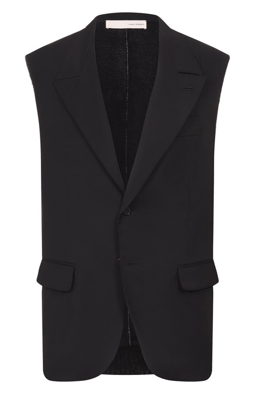 Шерстяной жилет Isabel Benenato UW35S26 Чёрный UW35S26