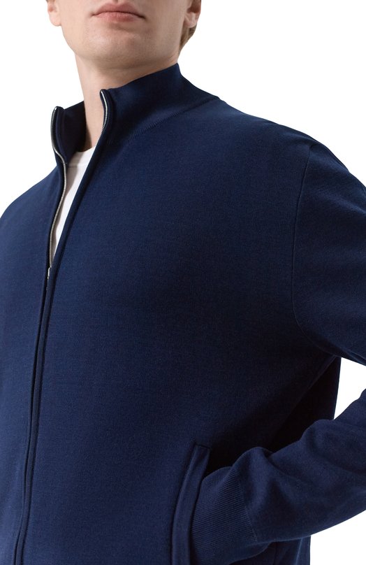 Кардиган из хлопка и шелка MVST M26.CSM.K418/M0142 Синий  M26.CSM.K418/M0142 Фото 5