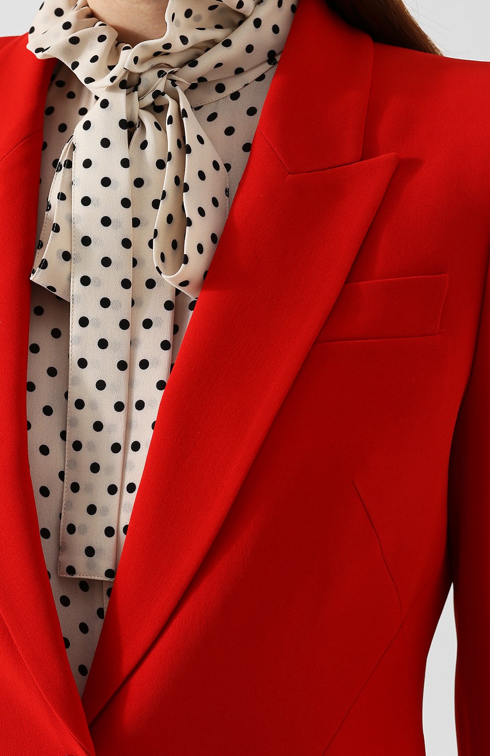 Жакет ALEXANDER MCQUEEN красного цвета по цене 179500 руб., арт. 358166/QLE40, фото 5 Жакет ALEXANDER MCQUEEN, арт. 358166/QLE40, фото 5