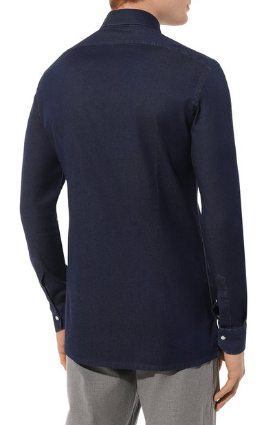 Хлопковая рубашка KITON, арт. UMCNERCH0847501, фото 4