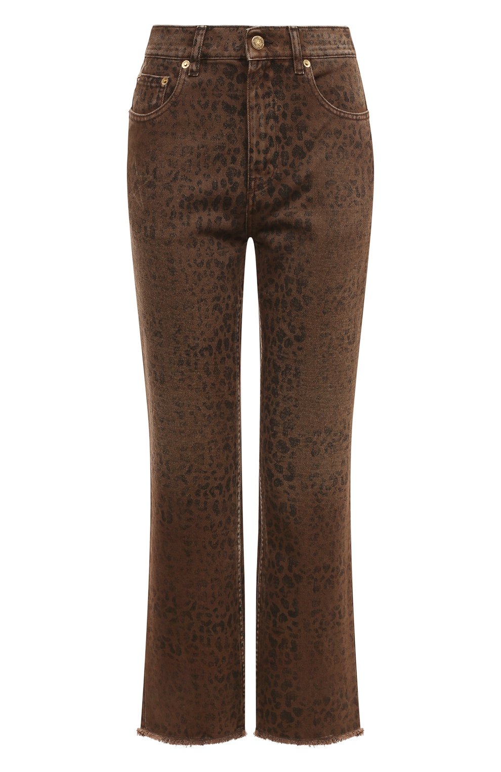 Джинсы GOLDEN GOOSE DELUXE BRAND леопардового цвета по цене 51550 руб., арт. GWP00843/P00062381325, фото 1 Джинсы GOLDEN GOOSE DELUXE BRAND, арт. GWP00843/P00062381325, фото 1