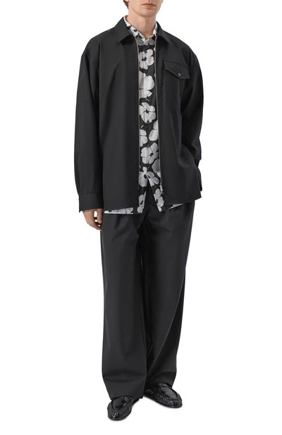 Рубашка из хлопка и шерсти DRIES VAN NOTEN, арт. 020773/3302, фото 2