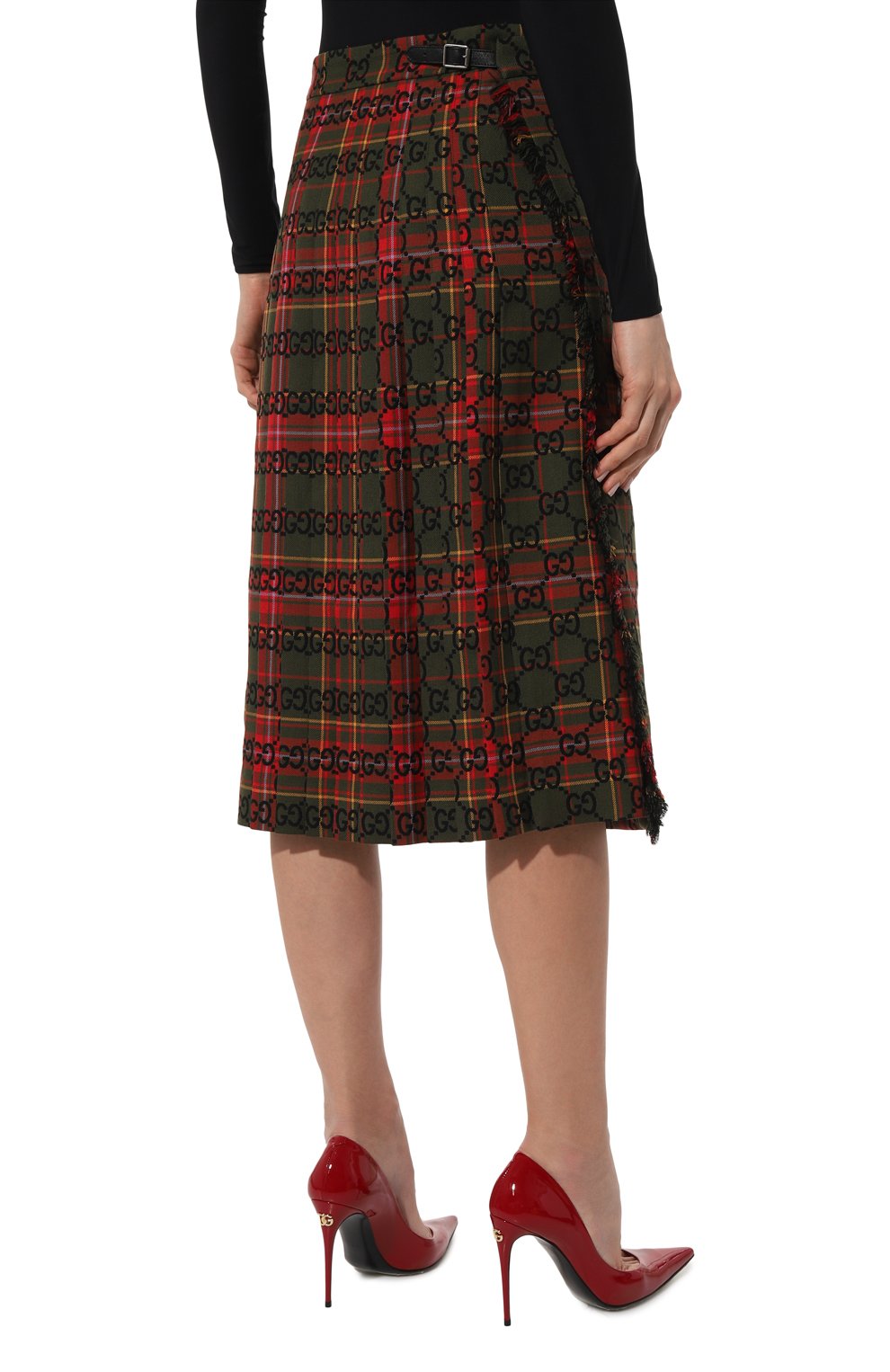 Шерстяная юбка GUCCI, арт. 711740/Z8A6C, фото 4