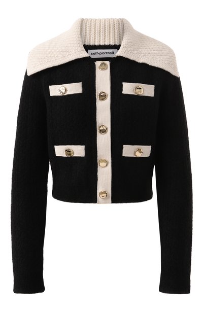 Женский шерстяной кардиган SELF-PORTRAIT, арт. AW24-074C-B