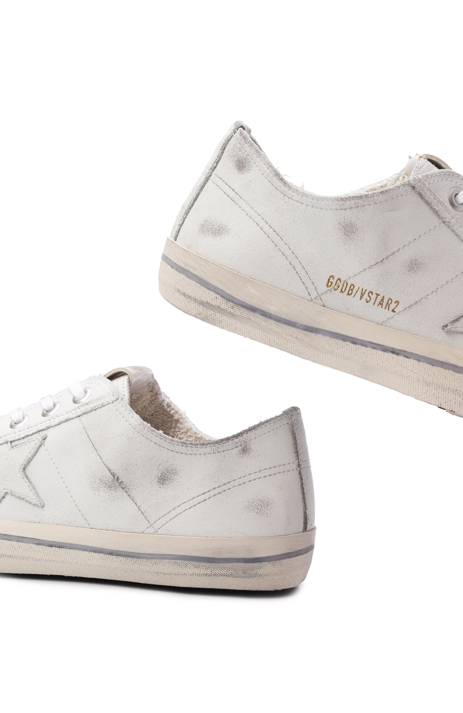 Кожаные кеды v-star GOLDEN GOOSE DELUXE BRAND, арт. GMF00129.F000334, фото 6