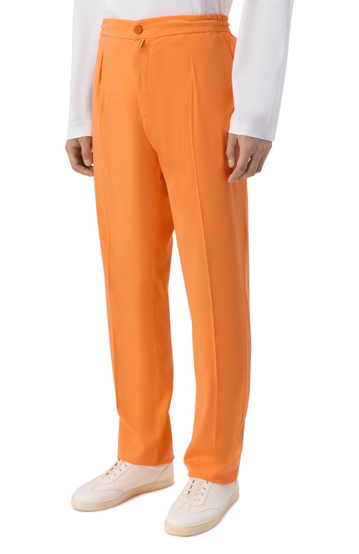Брюки из лиоцелла Kiton UP1LACRK0609H Оранжевый  UP1LACRK0609H Фото 3