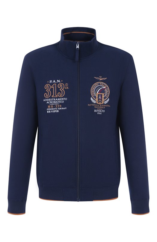 Хлопковая толстовка Aeronautica Militare FE2062UF00662 Синий FE2062UF00662