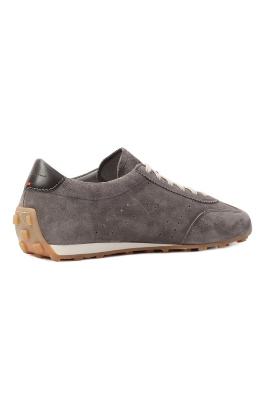 Замшевые кроссовки Santoni WBGG61356BIFTTKR Серый  WBGG61356BIFTTKR Фото 5