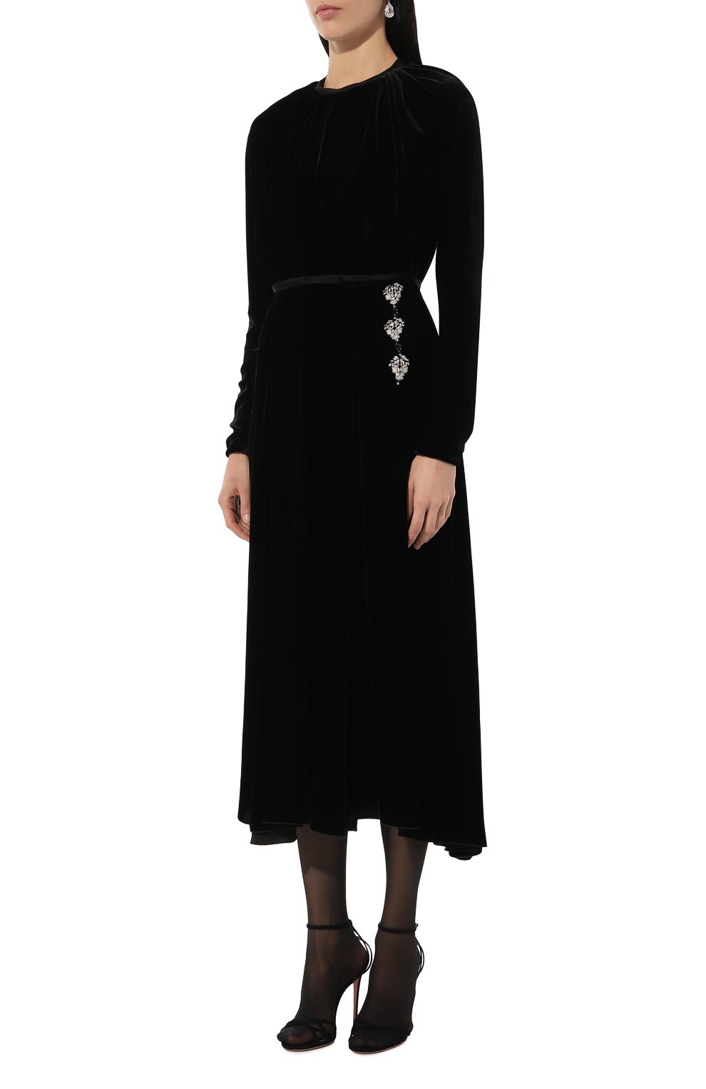 Бархатное платье GIAMBATTISTA VALLI, арт. 24FWPVTE5112-23ALB, фото 3