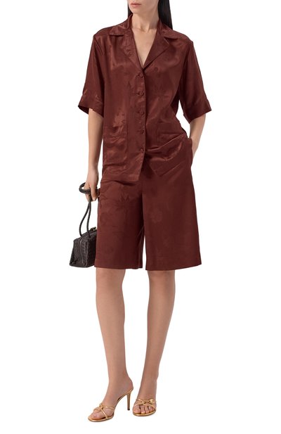 Женские шелковые шорты MVST, арт. M26.2PW.T043/F126 FL0RAL JACQUARD