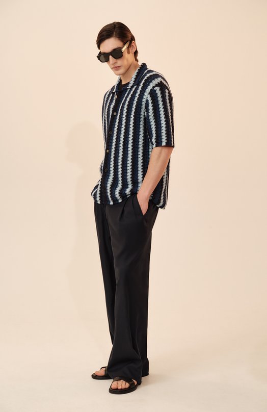 Хлопковая майка Zegna N2D000110 Чёрный  N2D000110 Фото 6