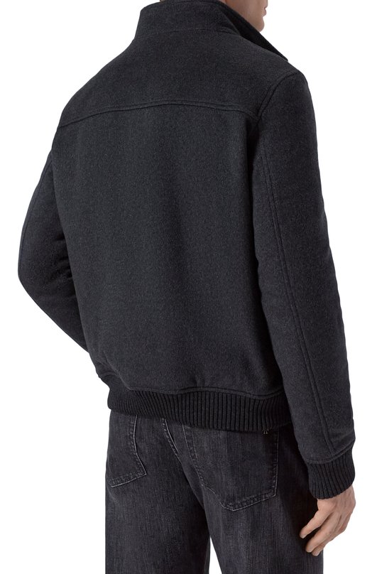 Бомбер с воротником из бобра Andrea Campagna M0D.TIBERI0/ZEUS_SET Серый  M0D.TIBERI0/ZEUS_SET Фото 4