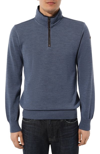 Шерстяной джемпер PAUL&SHARK синего цвета по цене 64250 руб., арт. 14311152, фото 3 Шерстяной джемпер PAUL&SHARK, арт. 14311152, фото 3