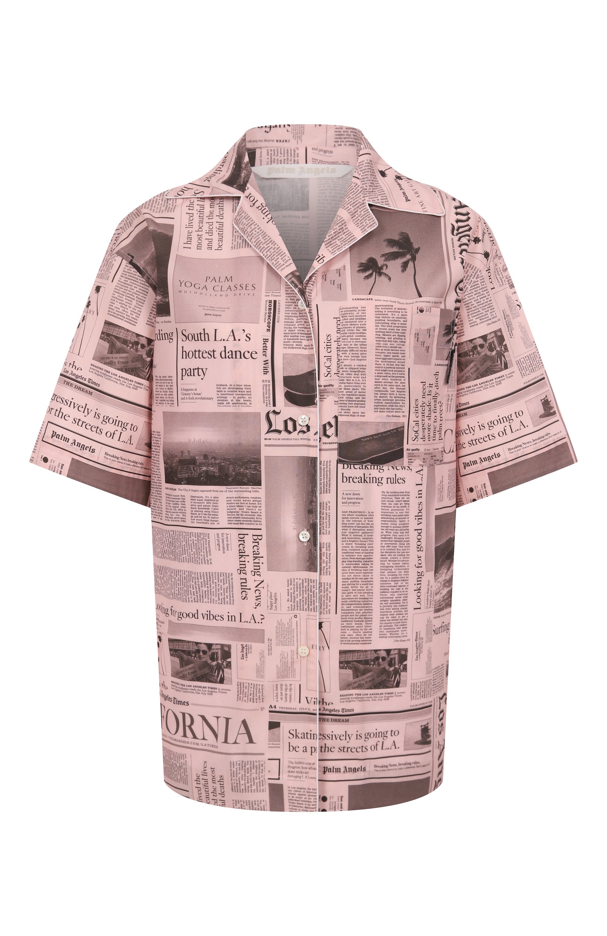 Хлопковая рубашка PALM ANGELS, арт. PWGG009F25FAB001, фото 1