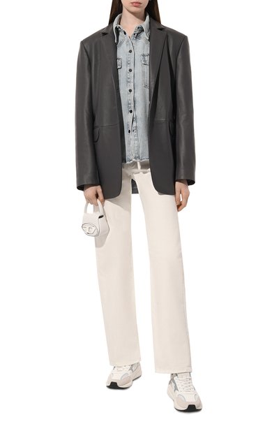 Джинсы HUGO белого цвета по цене 13100 руб., арт. 50490516, фото 2 Джинсы HUGO, арт. 50490516, фото 2