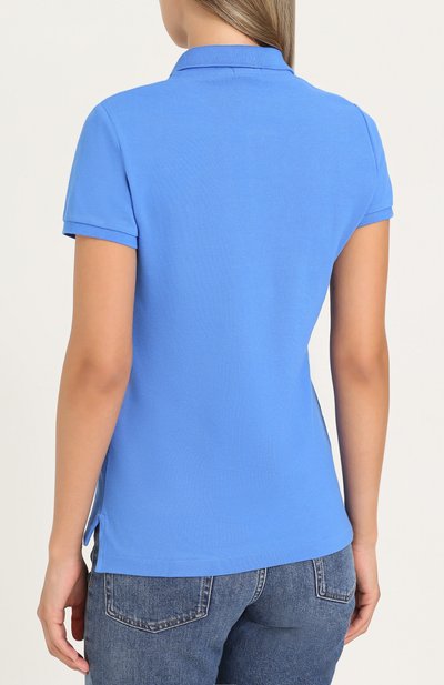 Хлопковое поло с вышитым логотипом бренда POLO RALPH LAUREN, арт. 211505656, фото 4