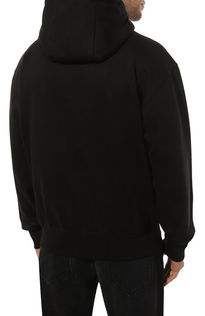 Хлопковое худи BOSS черного цвета по цене 17400 руб., арт. 50486243, фото 4 Хлопковое худи BOSS, арт. 50486243, фото 4