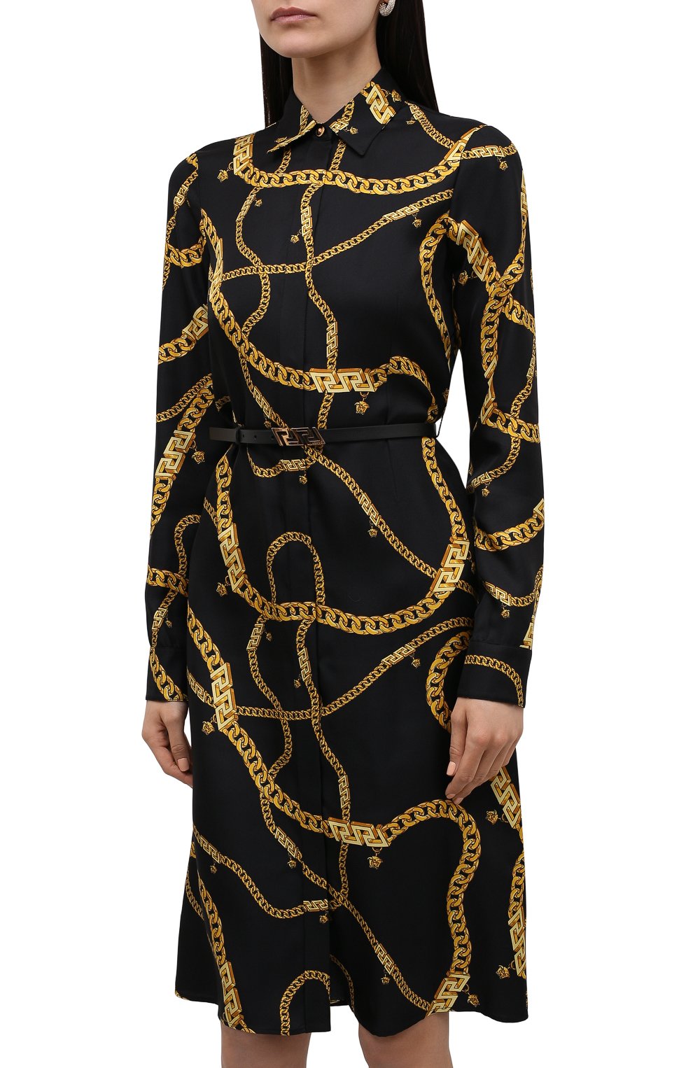 Шелковое платье VERSACE, арт. 1003972/1A02881, фото 3