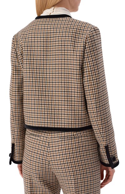 Шерстяной жакет VALENTINO бежевого цвета по цене 371500 руб., арт. 8B3CE590/9WL, фото 4 Шерстяной жакет VALENTINO, арт. 8B3CE590/9WL, фото 4