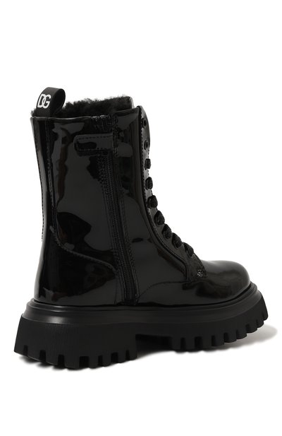 Кожаные ботинки DOLCE & GABBANA, арт. D11220/A3B70/24-28, фото 3