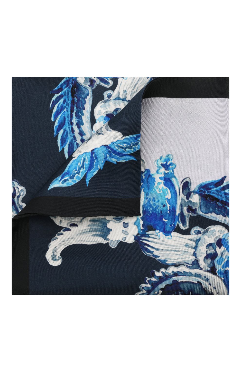 Шелковый платок ETON синего цвета по цене 6150 руб., арт. A000 32959, фото 1 Шелковый платок ETON, арт. A000 32959, фото 1