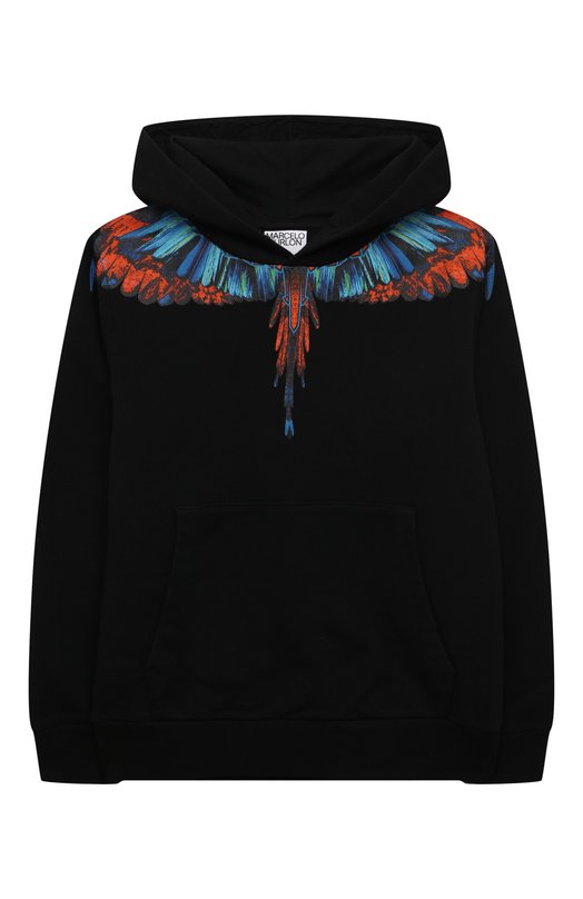 

Хлопковое худи Marcelo Burlon Kids of Milan, Чёрный