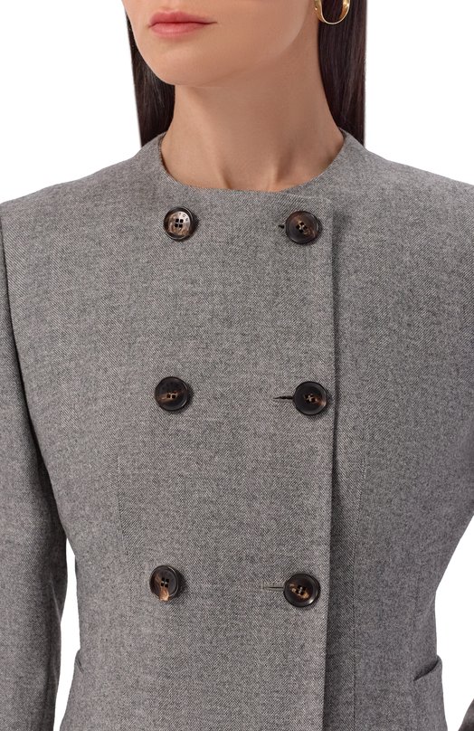 Жакет из шерсти и кашемира Kiton D60508K0561G01 Серый  D60508K0561G01 Фото 5