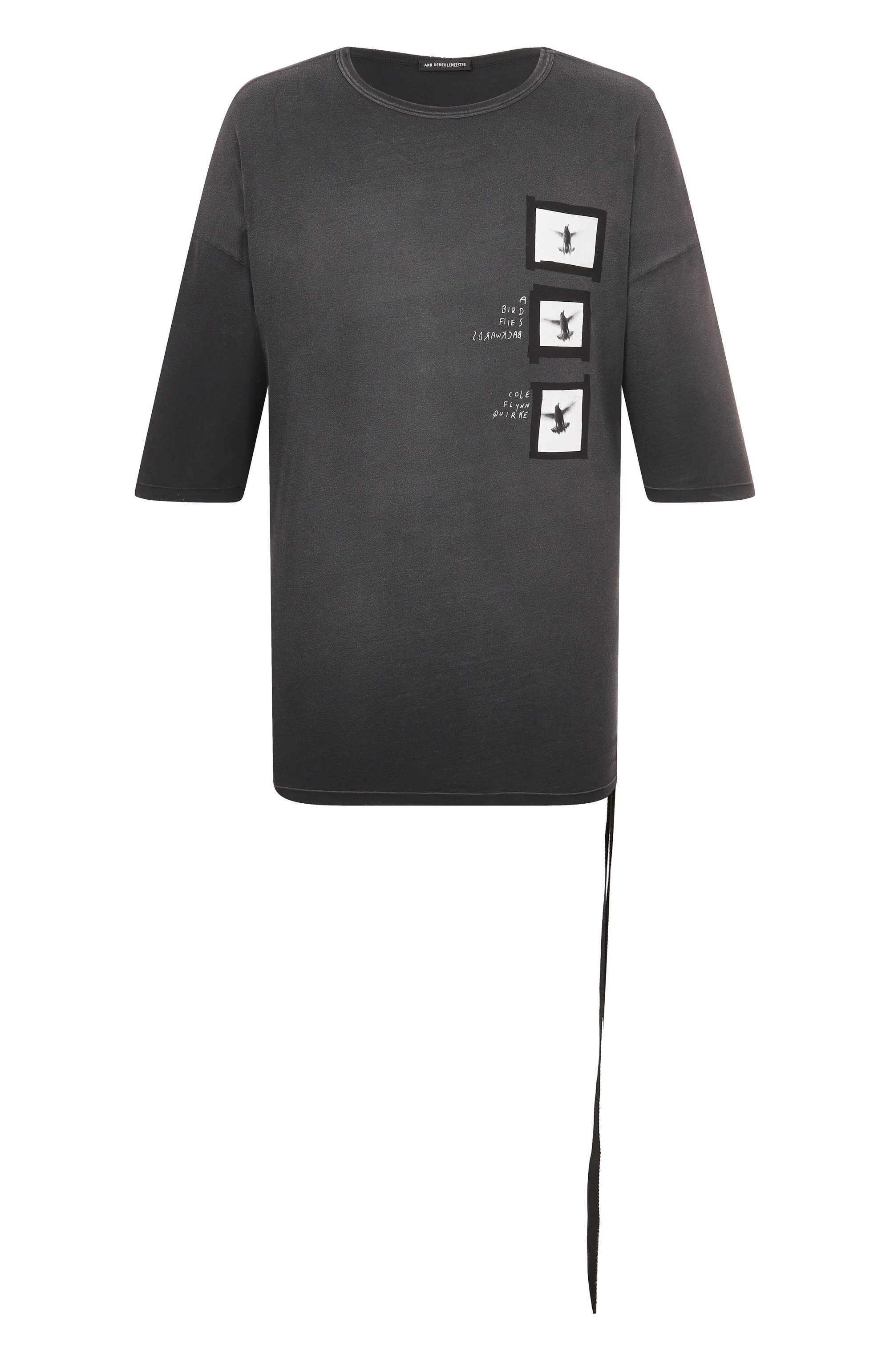 Хлопковая футболка ANN DEMEULEMEESTER, арт. B0013221/FA637, фото 1