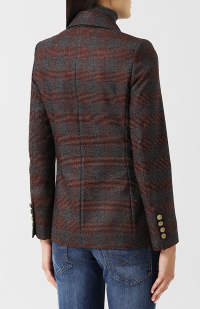 Двубортный шерстяной жакет BRUNELLO CUCINELLI, арт. MB5078662, фото 4