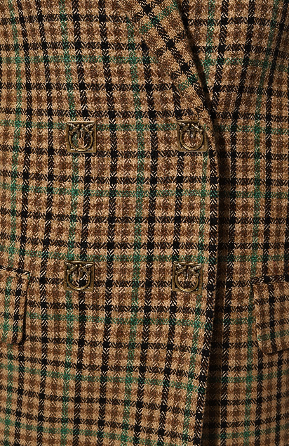 Хлопковый жакет PINKO коричневого цвета по цене 57400 руб., арт. 1G1834-A07Q, фото 5 Хлопковый жакет PINKO, арт. 1G1834-A07Q, фото 5