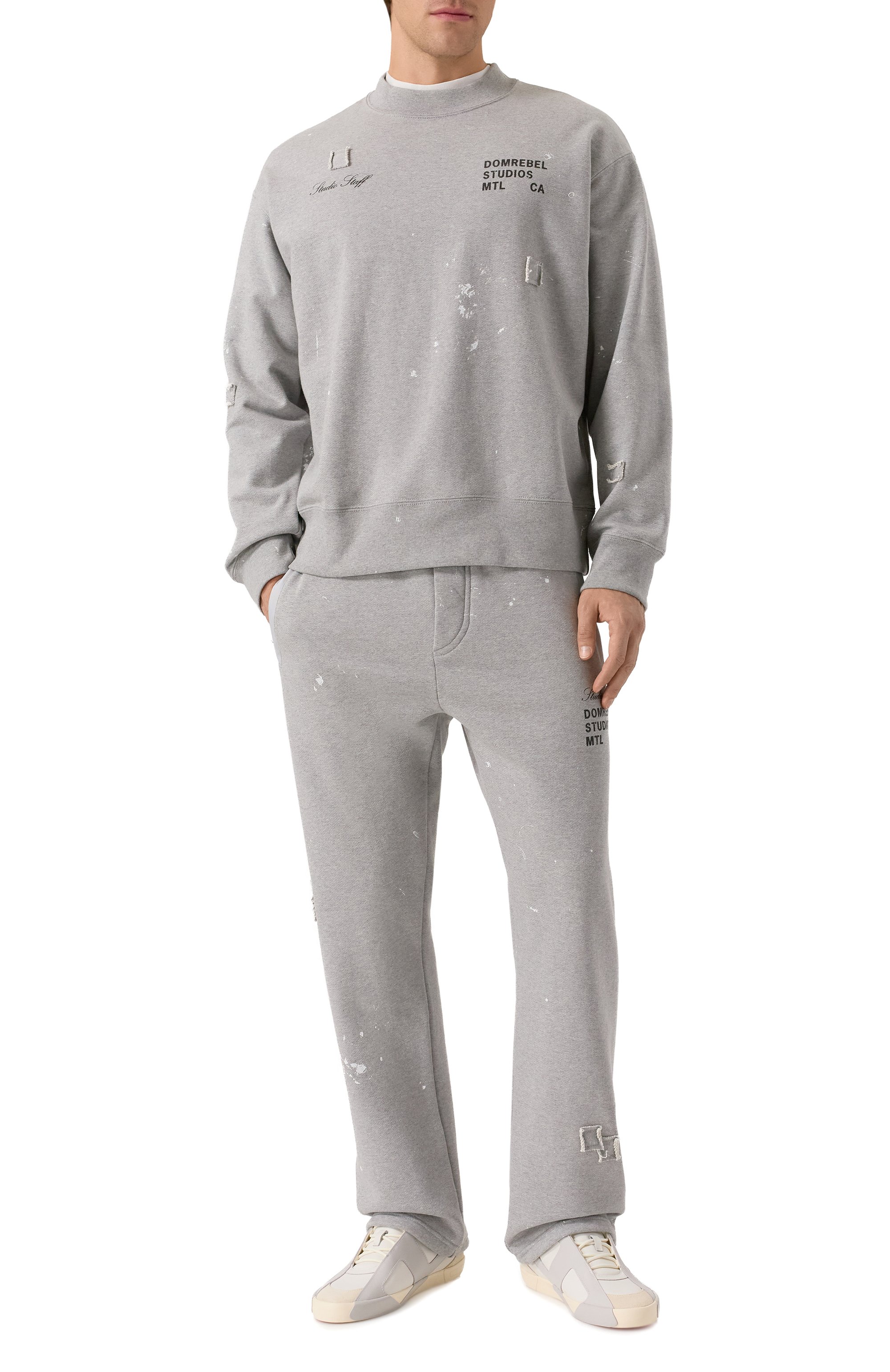 Хлопковые брюки DOMREBEL, арт. M STAFF SWEATPANTS, фото 2