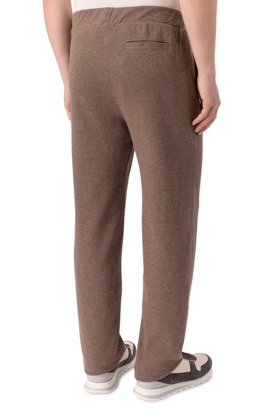 Брюки из хлопка и кашемира Andrea Campagna PANT/LB1630 Коричневый  PANT/LB1630 Фото 4