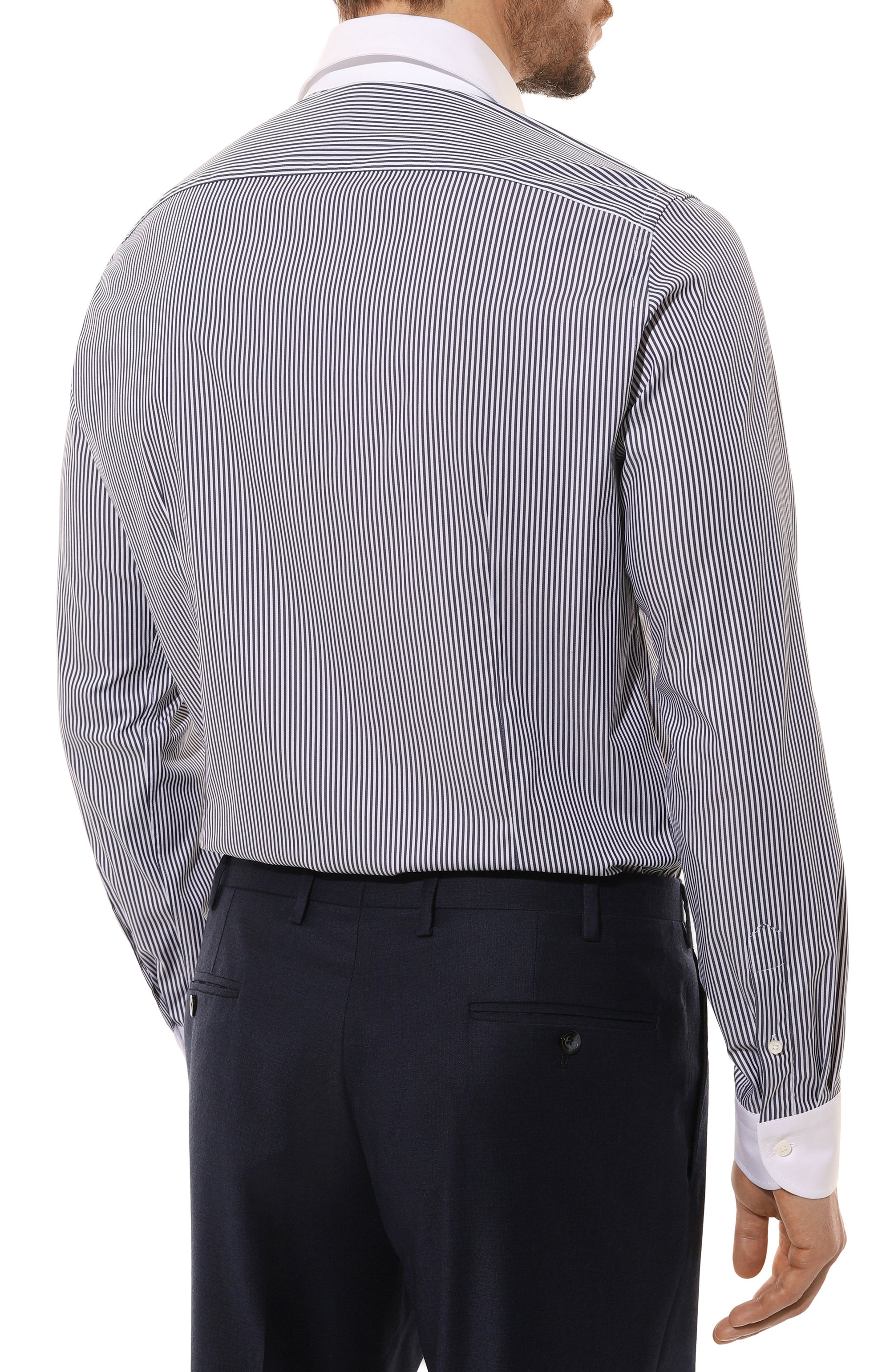 Хлопковая сорочка CANALI, арт. CCLX018WH/GD03294, фото 4