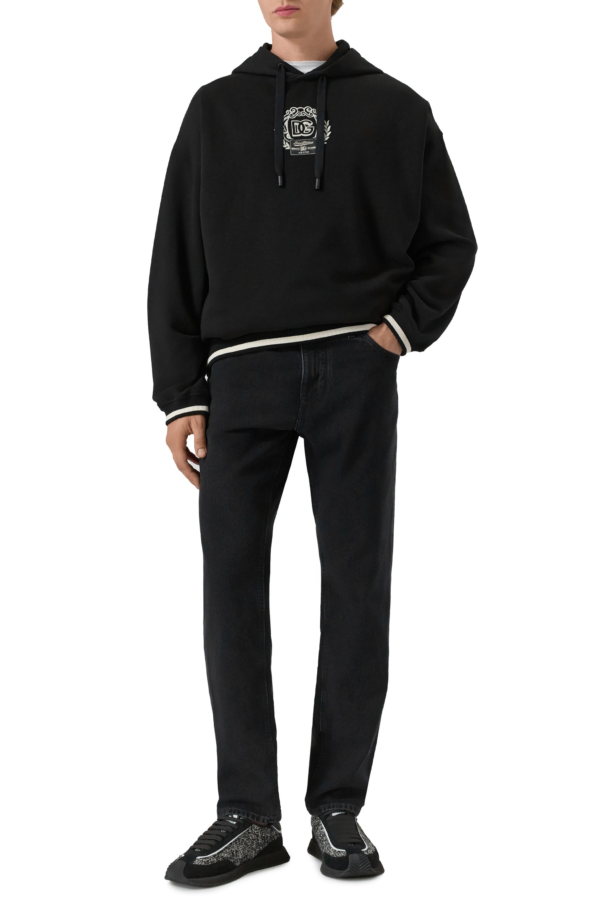 Хлопковое худи DOLCE & GABBANA, арт. G9B0UZ/HU7DU, фото 2