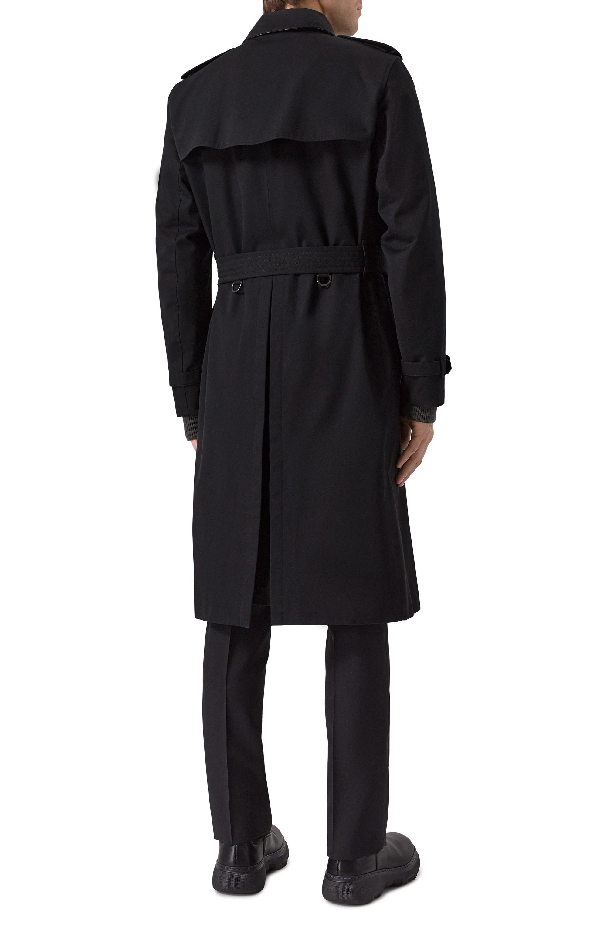 Хлопковый тренч BURBERRY, арт. 8079384, фото 4