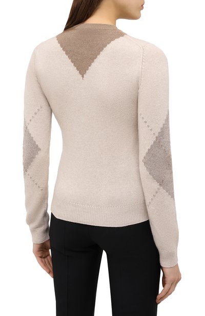 Кашемировый пуловер LORO PIANA светло-бежевого цвета по цене 185000 руб., арт. FAL3595, фото 4 Кашемировый пуловер LORO PIANA, арт. FAL3595, фото 4