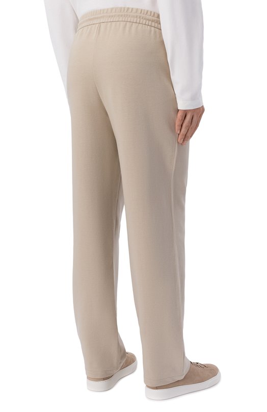 Хлопковые брюки 12 STOREEZ 136583 Бежевый  136583 Фото 4