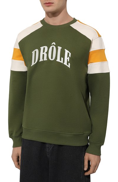 Хлопковый свитшот DROLE DE MONSIEUR, арт. D-SW137-C0127-KK, фото 3