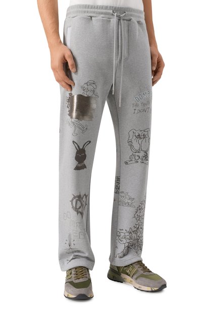 Хлопковые брюки DOMREBEL, арт. M C0LLEGE SWEATPANTS, фото 3