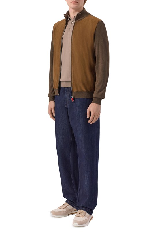 Кардиган из кашемира и шелка Kiton UMK0958K1802 Коричневый  UMK0958K1802 Фото 2