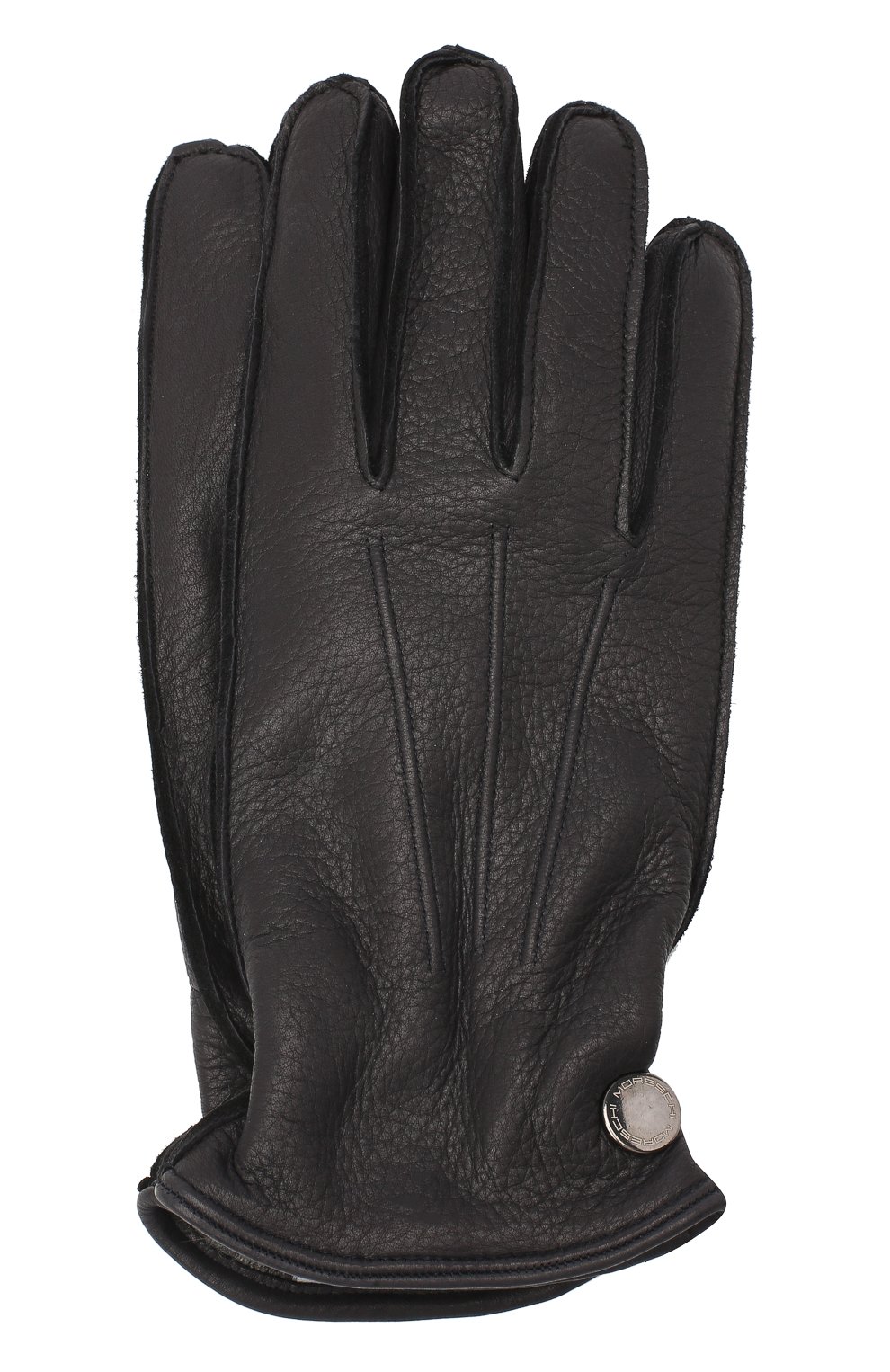 Кожаные перчатки MORESCHI темно-синего цвета по цене 18450 руб., арт. 062U/CERV0, фото 1 Кожаные перчатки MORESCHI, арт. 062U/CERV0, фото 1