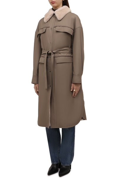 Пальто с меховой подкладкой VICTORIA KUSENKOVA, арт. 709009612553, фото 3