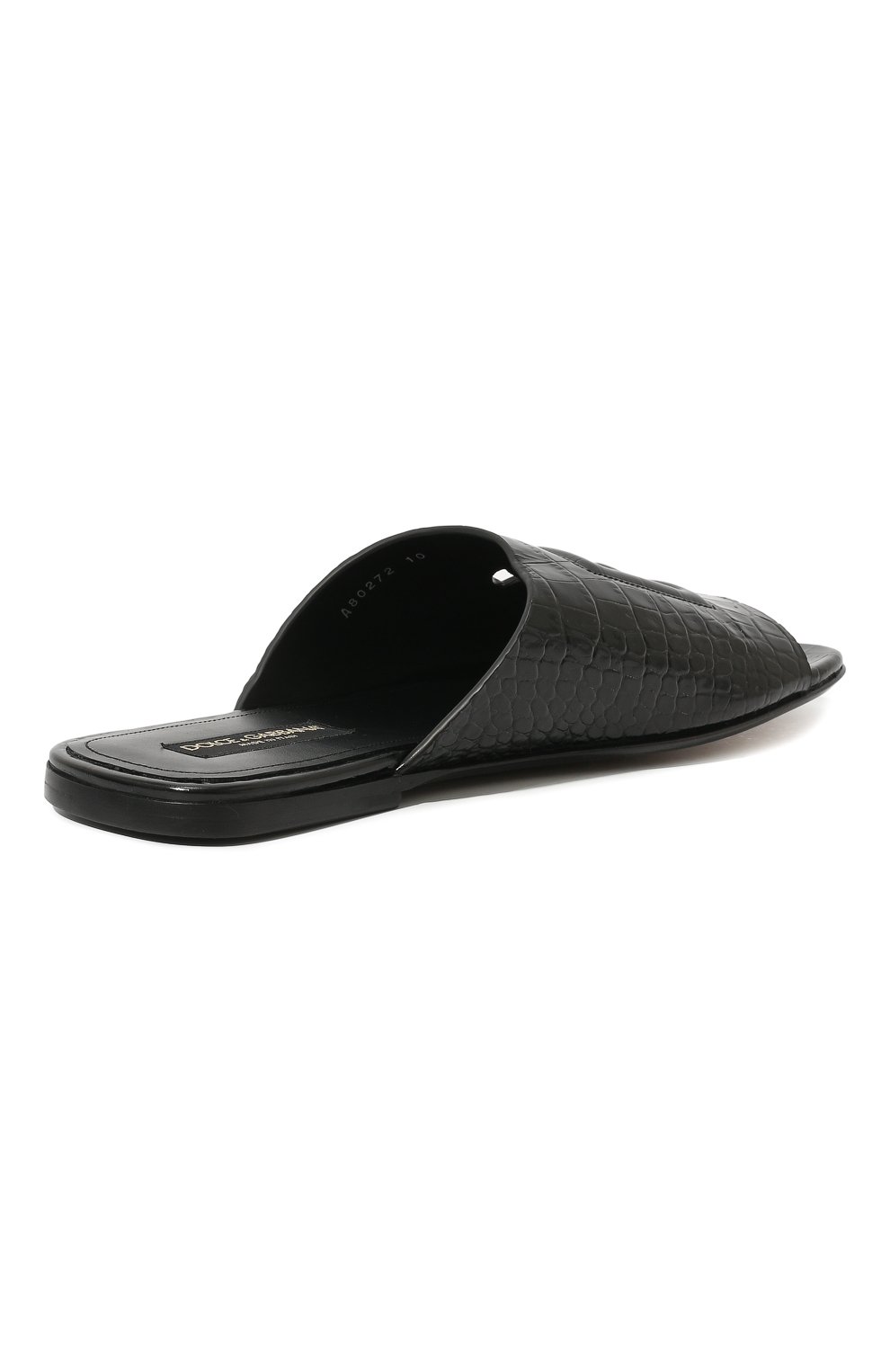 Кожаные шлепанцы DOLCE & GABBANA, арт. A80272/AC606, фото 5