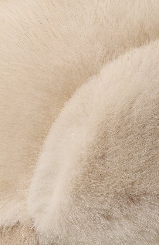 Меховая шапка-ушанка из норки VICTORIA KUSENKOVA 099600012094 Бежевый  099600012094 Фото 4