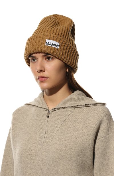Шерстяная шапка GANNI, арт. A4137, фото 2