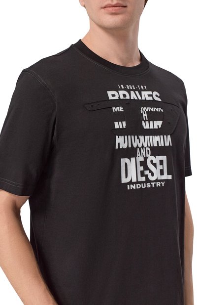 Хлопковая футболка DIESEL, арт. A21037/0QIAM, фото 5