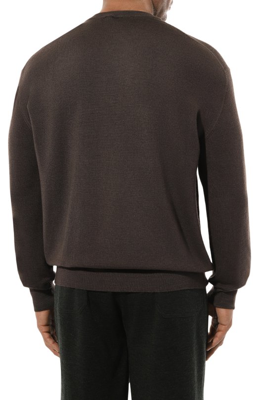 Шерстяной джемпер Paul&Shark 11311001/3XL-6XL Коричневый  11311001/3XL-6XL Фото 4